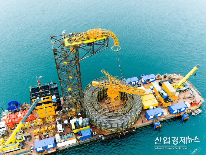 LS전선의 해양 케이블 현장. 사진-LS전선