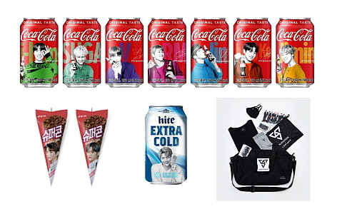 사진설명 : (위부터 시계방향) 코카콜라, 라푸마, 하이트진로,빙그레 에디션 연출 컷