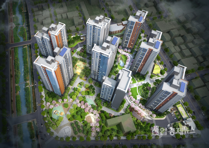 대림산업이 12월 분양하는 동대문 재개발 'e편한세상 청계 센트럴포레' 조감도
