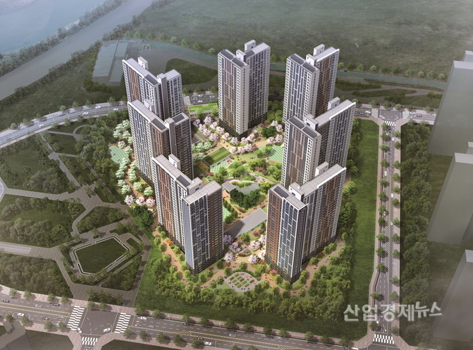 GS건설이 28일 분양을 시작하는 '다산신도시 자연&자이' 조감도. 이미지=GS건설 제공