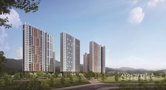 GS건설이 경기도시공사와 공공분양하는 '다산신도시 자연&자이' 투시도 이미지=GS건설 제공