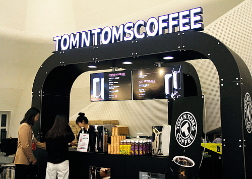 2019 F/W 서울패션위크 행사장내 탐앤탐스 부스...회사 제공