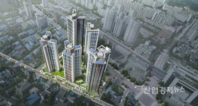 13일 견본주택을 오픈한 '힐스테이트 대구역' 조감도. 이미지=현대건설