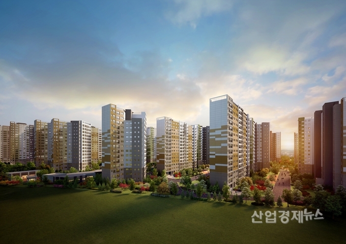 대우건설은 신종 코로나바이러스에 대응해 사이버 모델하우스를 운영한다. 이미지는 '매교역 푸르지오 SK VIEW' 투시도. 이미지=대우건설