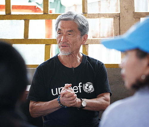 장사익 친선 대사 모습...<사진=유니세프 제공>