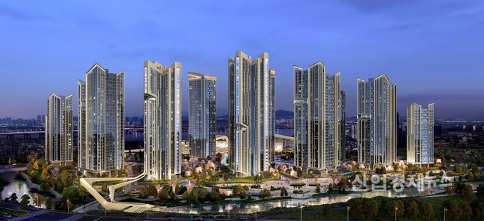 대우 '트릴리언트 반포' 전체 투시도. 이미지=대우건설
