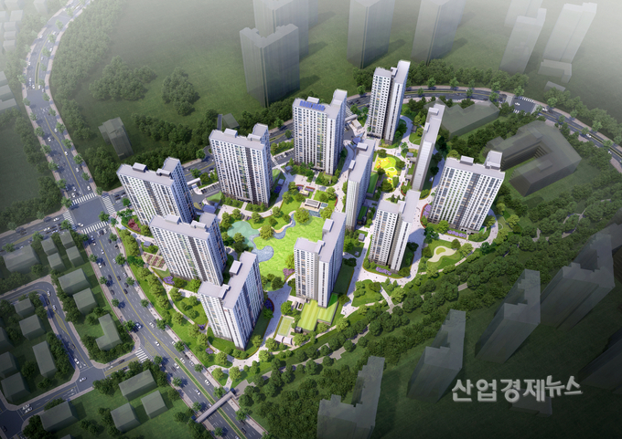 공공지원 민간임대아파트 '힐스테이트 봉담' 조감도. 이미지=현대건설