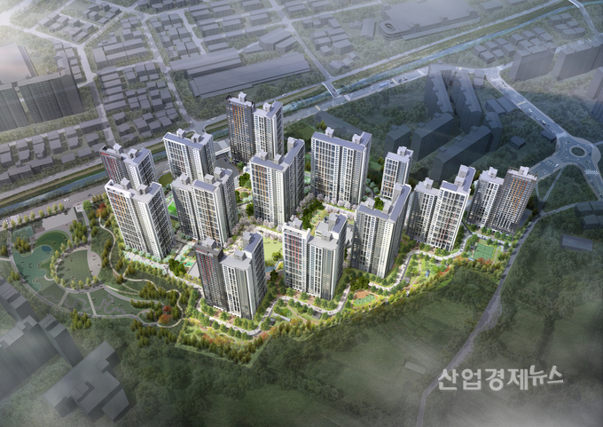 '힐스테이트 용인 둔전역' 조감도. 이미지=현대건설