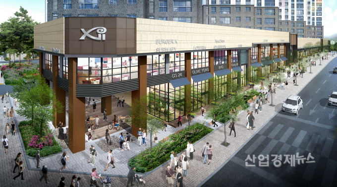 신천센트럴자이 단지 내 상가 조감도. 이미지=GS건설