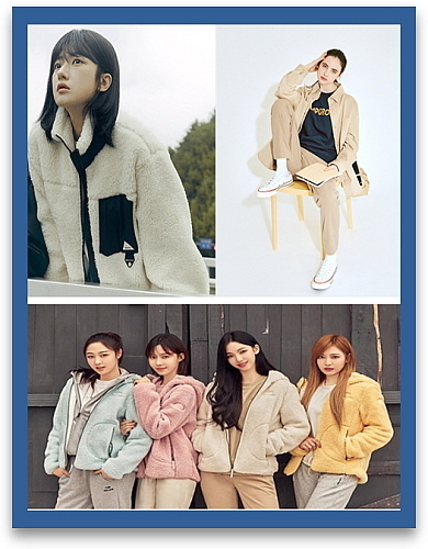 아우터 모델 컷...<사진=상단 좌측부터 시계 방향 네파,TBJ,아이더 제공>