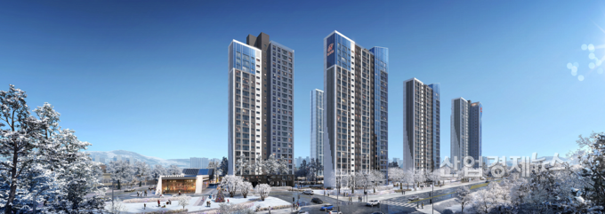 아산 용화주공1단지 재건축 조감도. 이미지=현대건설