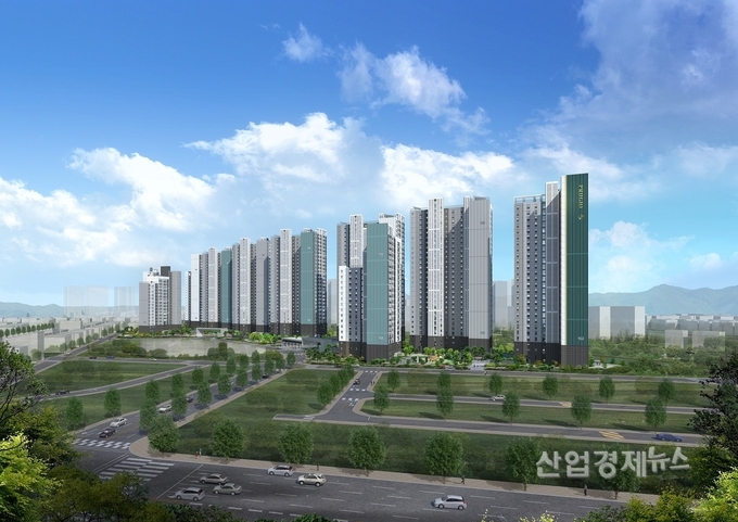 지제역푸르지오엘리아츠 주경투시도. 이미지=대우건설