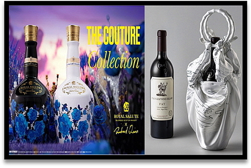 로얄살루트 에디션(좌), 스택스 립 페이 까베르네 소비뇽(우) 연출 컷..<사진=페르노리카 코리아, 신세계엘앤비 제공>