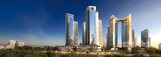 현대건설이 우선협상자로 선정된 대구 봉덕1동 재개발 투시도. 이미지=현대건설