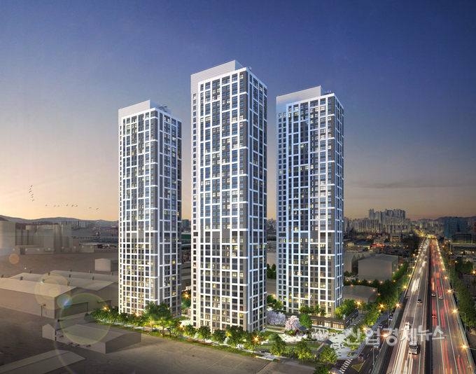 e편한세상 시티 항동 마리나 투시도. 이미지=DL이앤씨