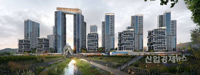 과천주공89단지 재건축 투시도. 이미지=현대건설