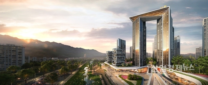 과천주공89단지 재건축 투시도. 이미지=현대건설