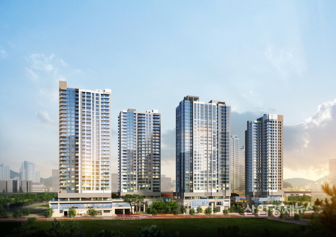 ‘별내자이 더 스타’ 이그제큐티브·오피스텔II 투시도. 이미지=GS건설