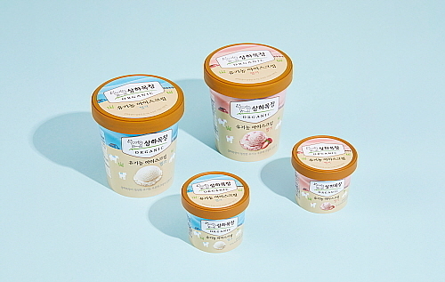 상하목장 유기농 아이스크림 2종 연출 컷...매일유업 제공