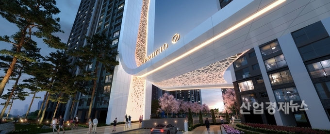 '두산우성한신아파트' 리모델링 문주. 이미지=대우건설