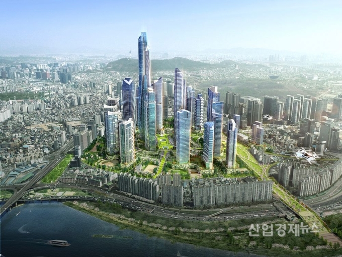 용산국제업무지구 조감도. 이미지=나무위키