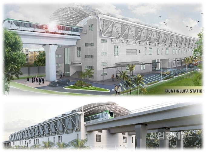 필리핀 남부철도 조감도. 이미지=현대건설