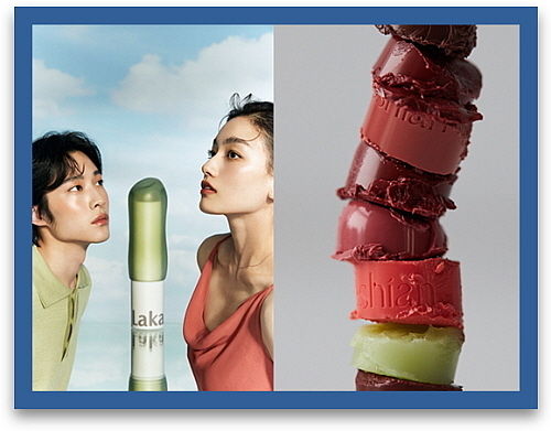 라카 소울 비건 립밤(좌), LG생활건강 프레시안_센슈얼 비건 립밤(우) 컷...<사진=각사 제공>