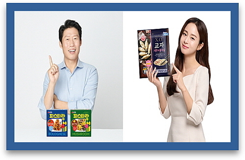 유해진, 김태희 CF 컷...<사진=농심(좌), 오뚜기(우) 제공>