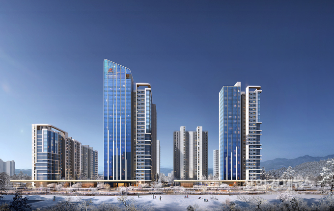 강선마을14단지 리모델링 조감도. 이미지=현대건설