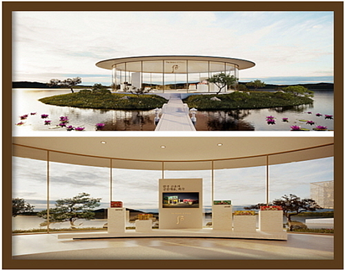 더 히스토리 오브 후 디지털 뮤지엄 내외부 이미지...<사진=LG생활건강 제공>