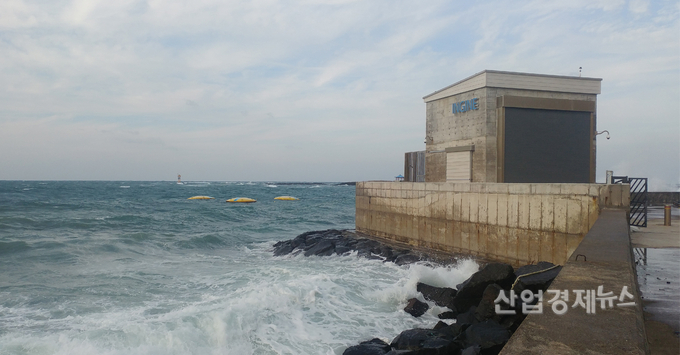 제주 인진 파력발전 플랜트 전경. 사진=SK이노베이션