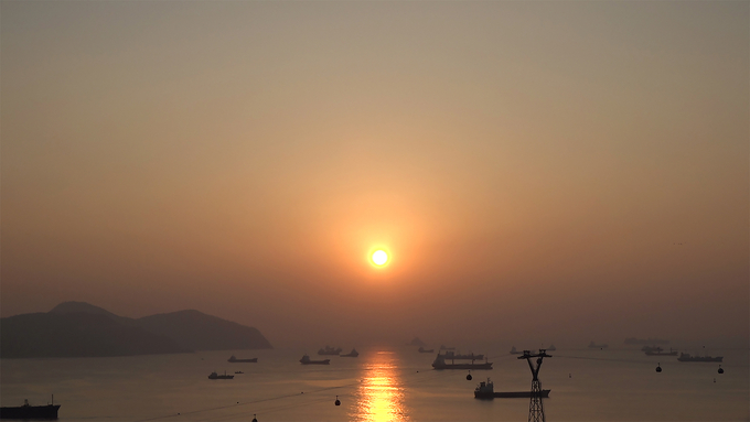 SK이노베이션이 생중계한 ‘계묘년’ 첫 일출 장관. 사진=SK이노베이션