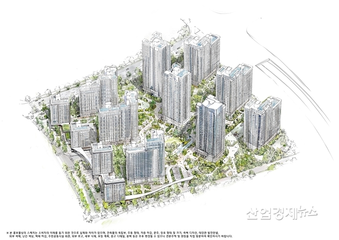 '운정자이 시그니처' 조감도 스케치, 이미지=GS건설