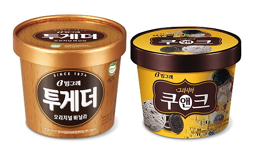 친환경 포장재 적용 제품 연출 컷...<사진=빙그레 제공>