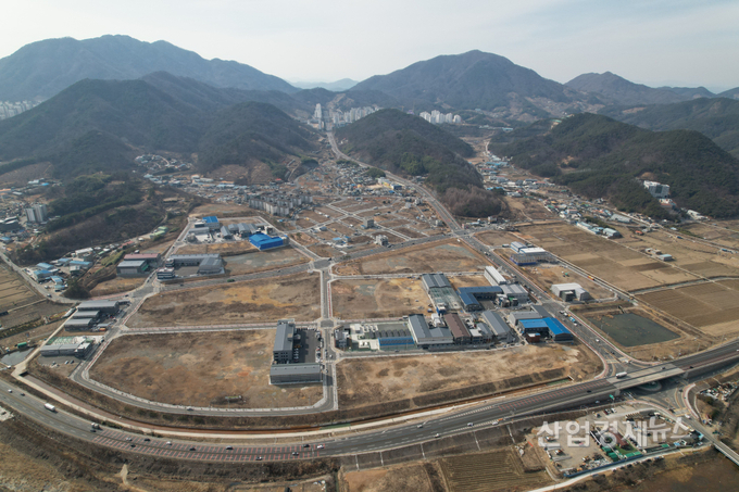 대우건설이 분양중인 창원 '동전일반산업단지' 실사항공촬영 전경. 사진=대우건설