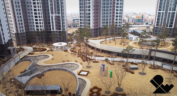 안산푸르지오 단지내 조경공간, 돌과 빛의 풍경