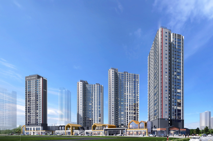 ‘검단신도시 롯데캐슬 넥스티엘’ 투시도. 이미지=롯데건설