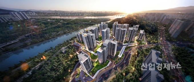 '응봉1 주택재건축' 조감도. 이미지=현대건설