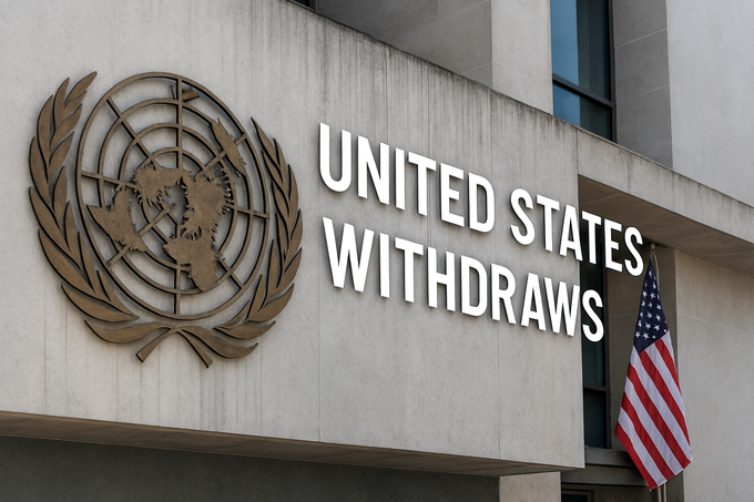 미국의 유엔 및 국제 기후·과학 관련 기구에서의 탈퇴는 단순한 외교적 결정이 아니라 세계 기후 질서의 근본적 균열을 의미한다. 사진은 AI 생성 이미지